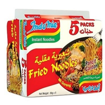 Indomie Noodles 5 x 80 Gm Fried, 8 Pieces Per Carton